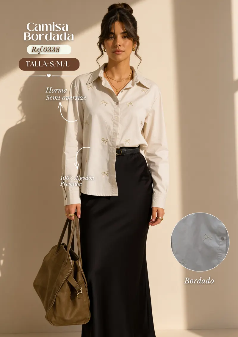 Camisa Moños Dorados